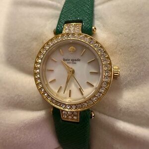 Kate Spade Women's Watch. New without tags, with Green Strap and Gold Details